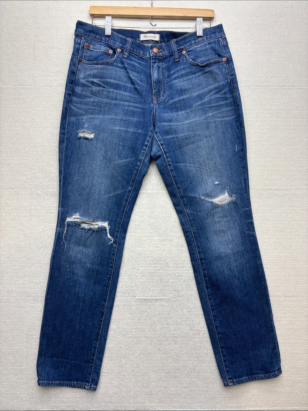 MADEWELL | slim boyjean 29 Distressed Blue Denim Jeans